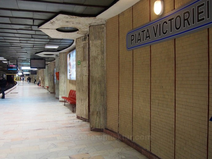 Metro sation, Piața Victoriei, Bukarest